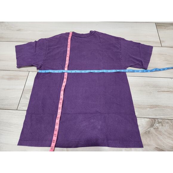 Vtg mens Westcliff Colorado Tourist shirt purple 90s snow mountain MADE IN USA - Picture 6 of 6